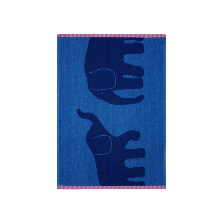 Finlayson Elefantti vapaa käsipyyhe 50x70 cm sininen-pinkki
