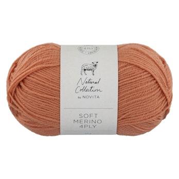 Novita Soft Merino 4PLY villalanka 50g 617 persikka