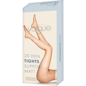 Classic Vogue Support 20 den sukkahousut musta