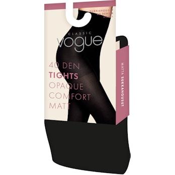 Classic Vogue Comfort Opaque 40 den sukkahousut musta