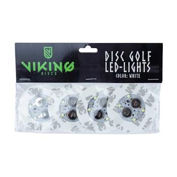 Viking Discs LED-valo frisbeegolfkiekkoon, valkoinen (4kpl)