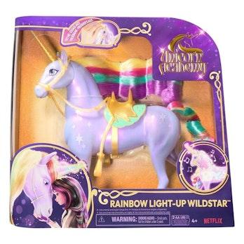 Unicorn Academy Rainbow Valaistuva Wildstar 28 cm