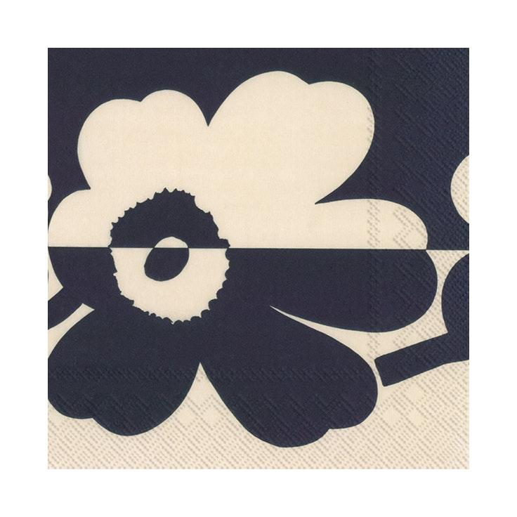 Marimekko lautasliina 20kpl 33cm Unikko pellavansininen