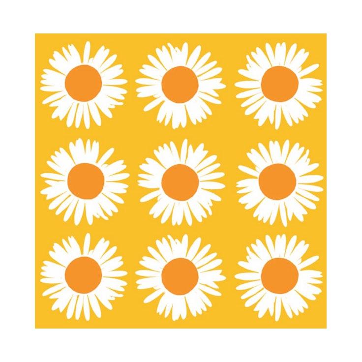 Marimekko lautasliina 33cm 20kpl Auringonkukka oranssi-keltainen