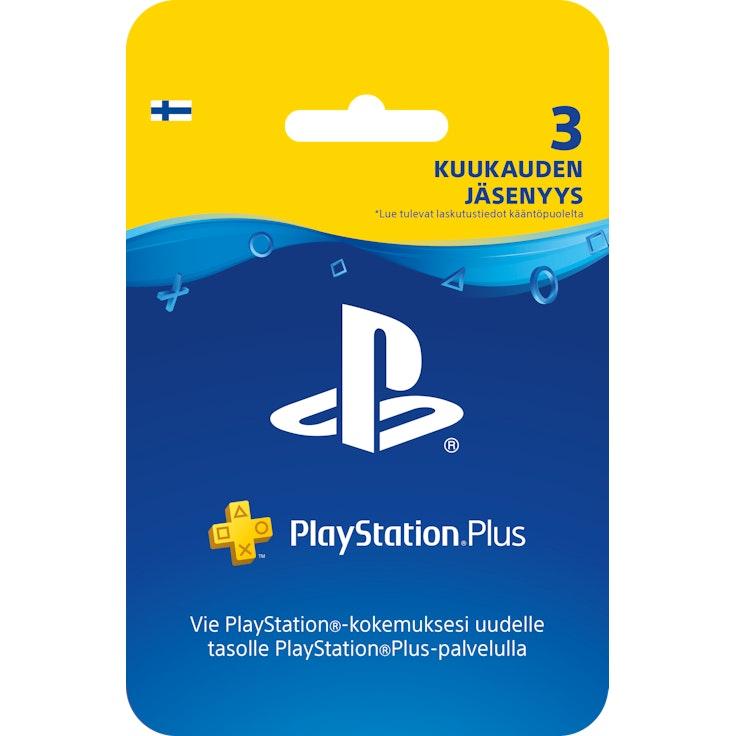 Sony PlayStation Network Plus 3 kk PSN+ jäsenyys