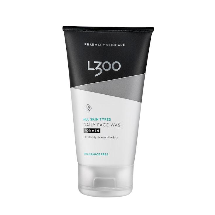 L300 for men Daily Face Wash fragrance free tehokas ja kosteuttava puhdistusgeeli 150ml