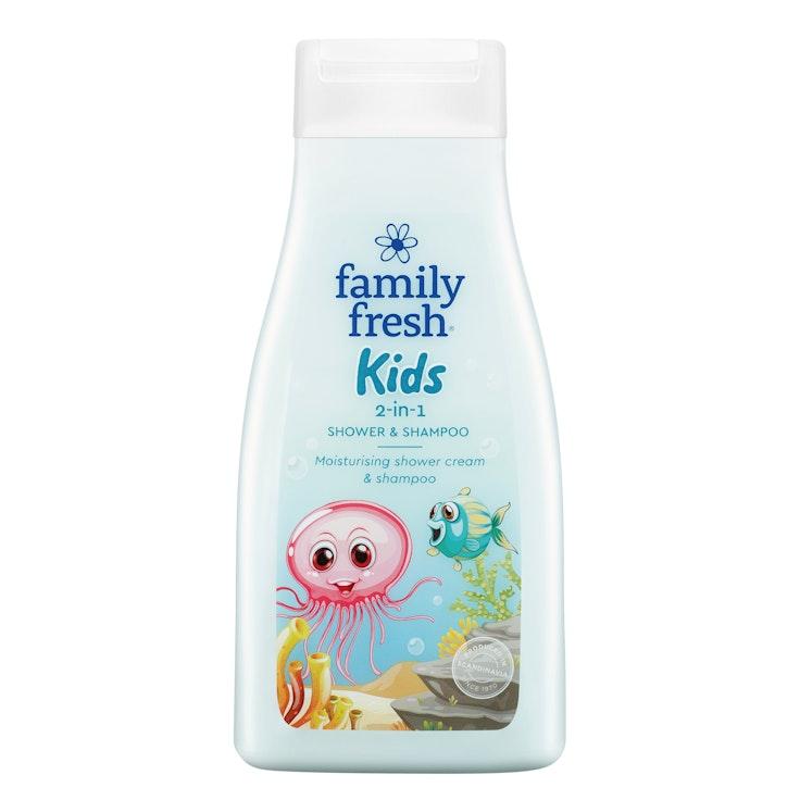Family Fresh Kids 2-in-1 shower & shampoo shampoo- ja suihkusaippua 500ml