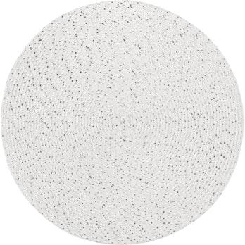 Hemtex 24h pyöreä pöytätabletti Nilla glitter valkoinen 38 cm