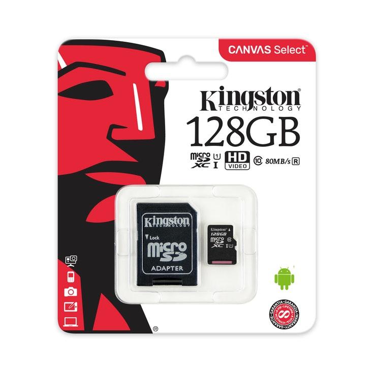 Kingston Canvas Select 128 Gt microSDXC-muistikortti