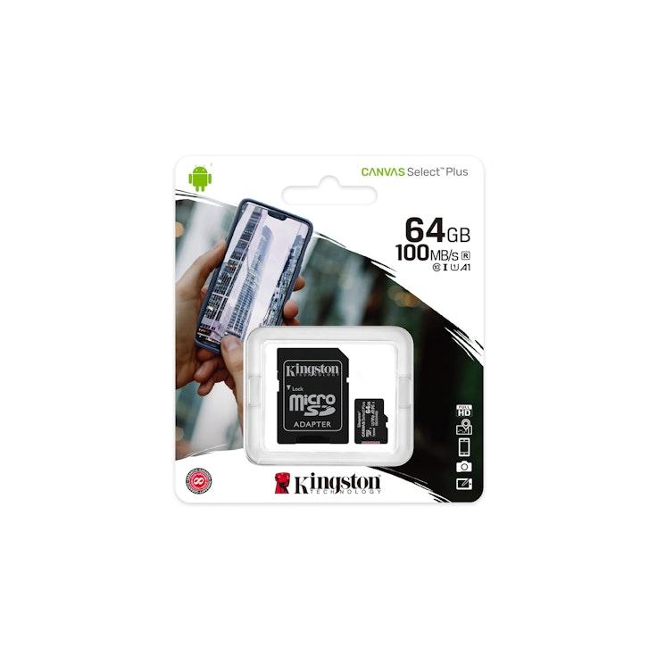 Kingston Canvas Select Plus  64 Gt microSD-muistikortti