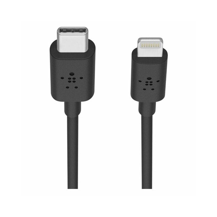 Belkin Lightning-USB-C-kaapeli 1,2 m musta