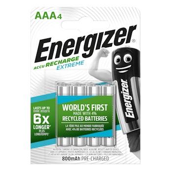 Energizer Extreme 800mAh AAA -akkuparisto 4 kpl