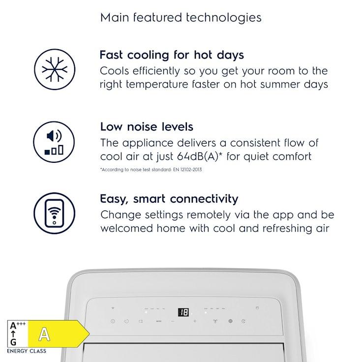 Electrolux Comfort 600 EXP34U339CW siirrettävä ilmastointilaite