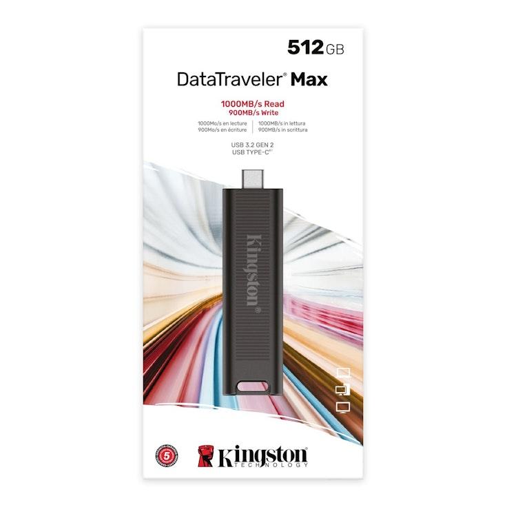 Kingston DataTraveler Max 512 Gt USB-C 3.2 -muistitikku