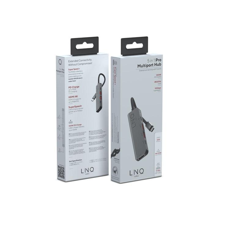 LINQ 5-in-1 PRO USB-C Multiport adapteri