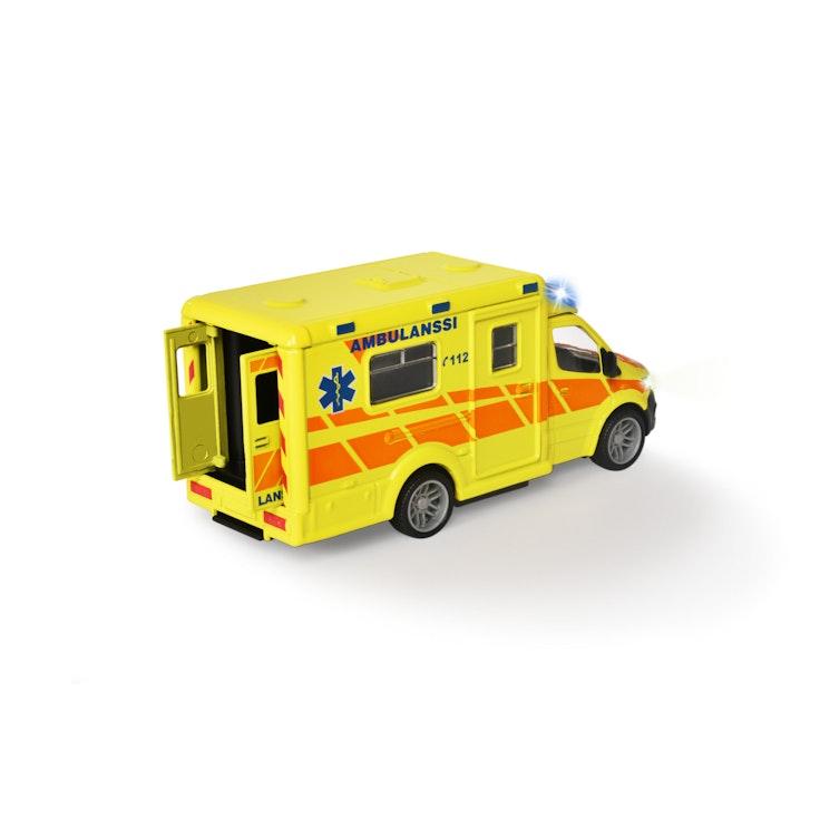 Majorette Mercedes Benz Sprinter suomalainen ambulanssi,12,5 cm, 1:43