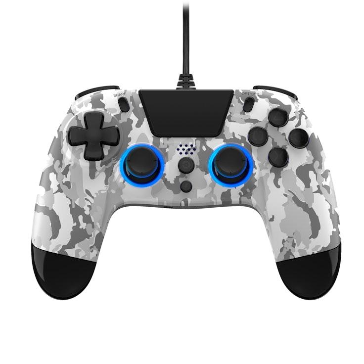 Gioteck VX4+ RGB PS4 peliohjain valkoinen camo