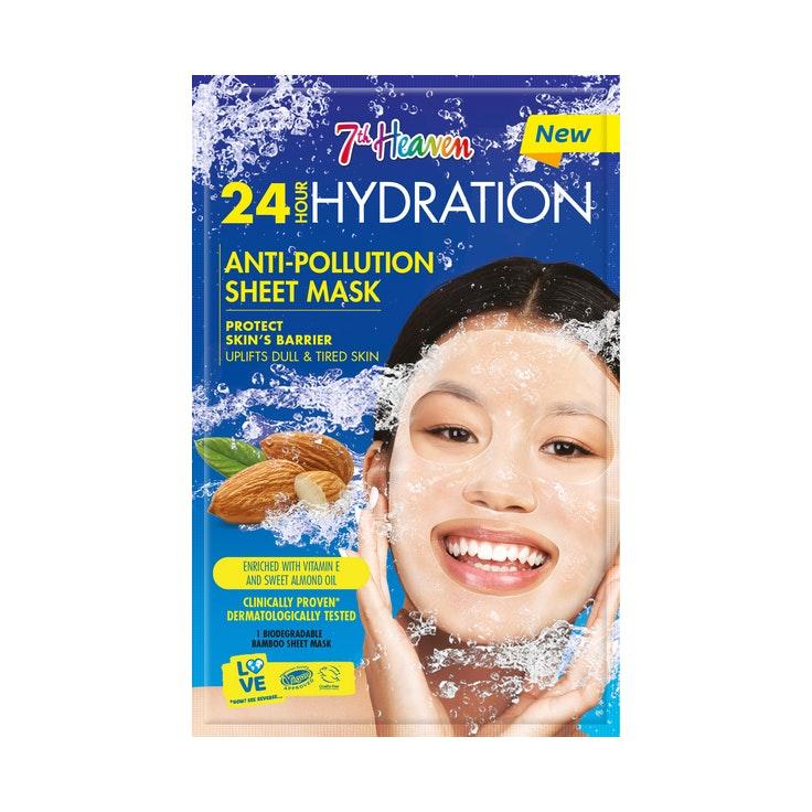 7th Heaven 24h Hydration Anti-Pollution kangasnaamio 1 kpl