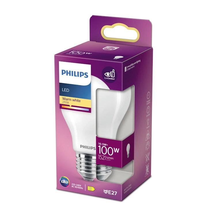 Philips LED vakiolamppu 10.5W E27 1521lm 2700K