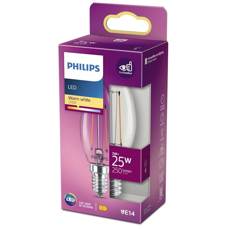 Philips LED kynttilälamppu 2W E14 250lm 2700K