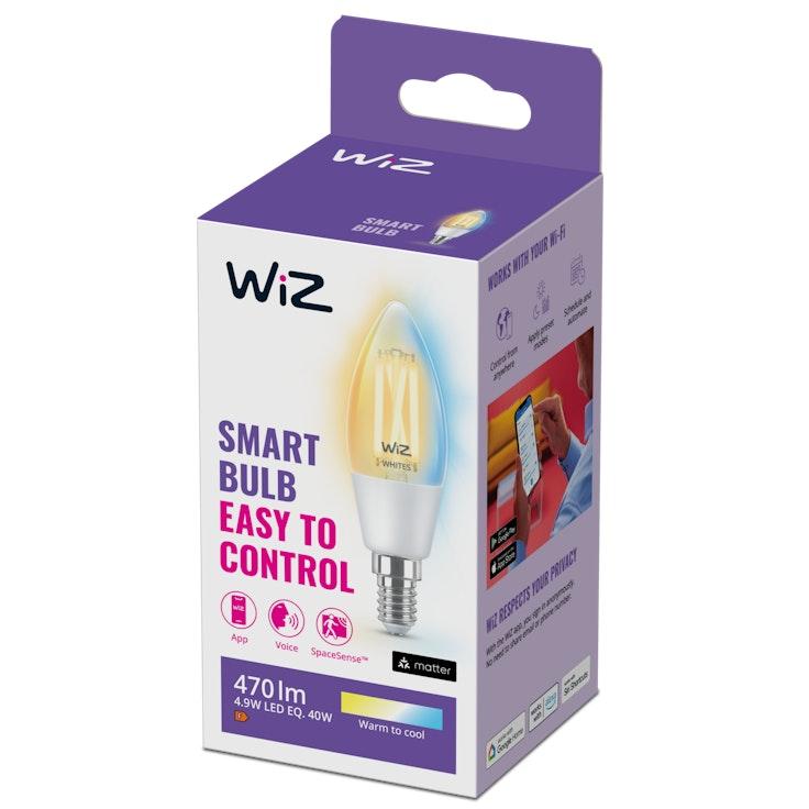 WiZ LED kynttilälamppu 4.9W E14 470lm 2700-6500K