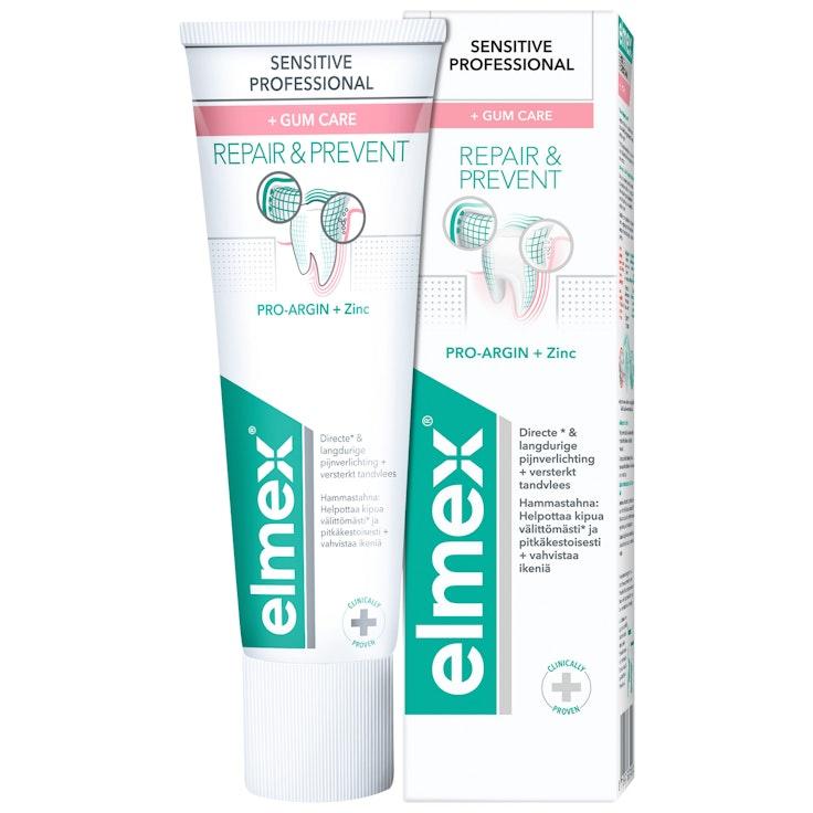 Elmex Sensitive Professional Repair&Prevent + Gum Care hammastahna 75ml