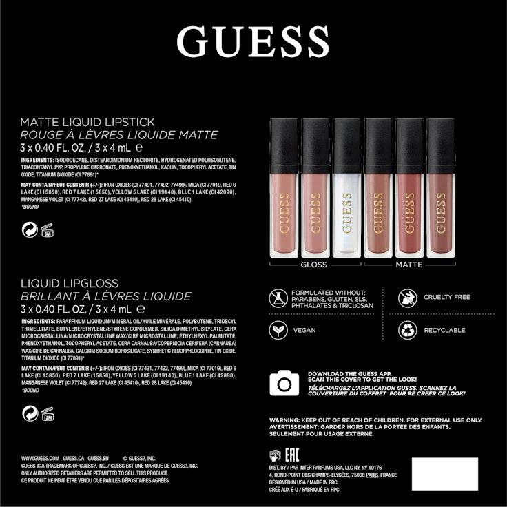 Guess huulimeikkipaletti Nude 102 Lip Kit